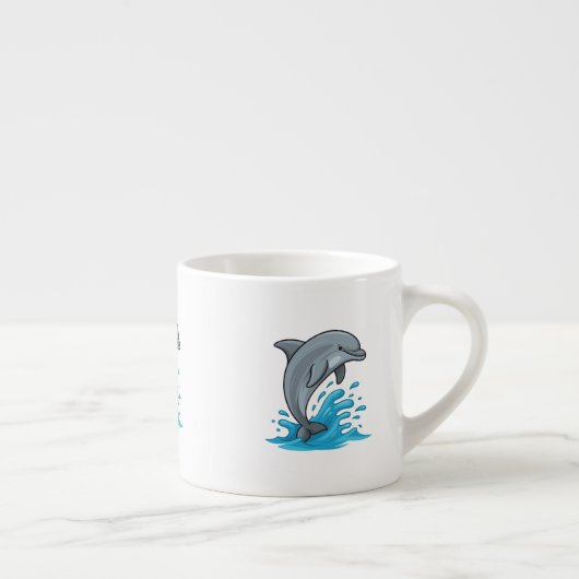 Joyful Dolphin Splash - Specialty Mug エスプレッソカップ (右)