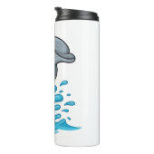 Joyful Dolphin Splash - Thermal Tumbler タンブラー (回転右)