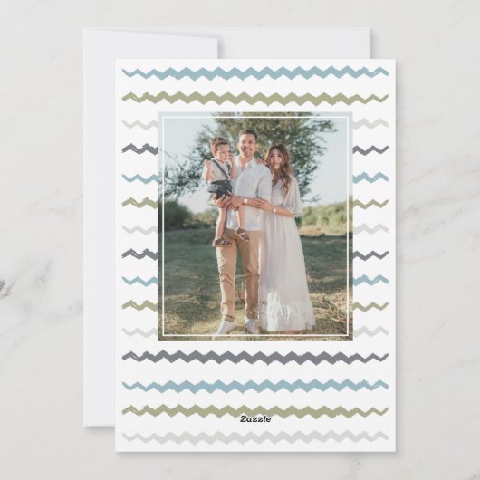 Joyful Double Photo Christmas シーズンカード (裏面)