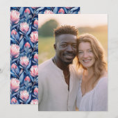 Joyful Earthy Natural Photo 招待状 (正面/裏面)