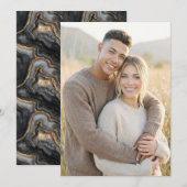 Joyful Earthy Realistic Photo 招待状 (正面/裏面)