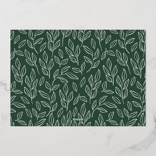 Joyful Elegance Script Photo 箔シーズンカード (裏面)