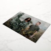 Joyful Elegance Script Photo 箔シーズンカード (回転した状態)