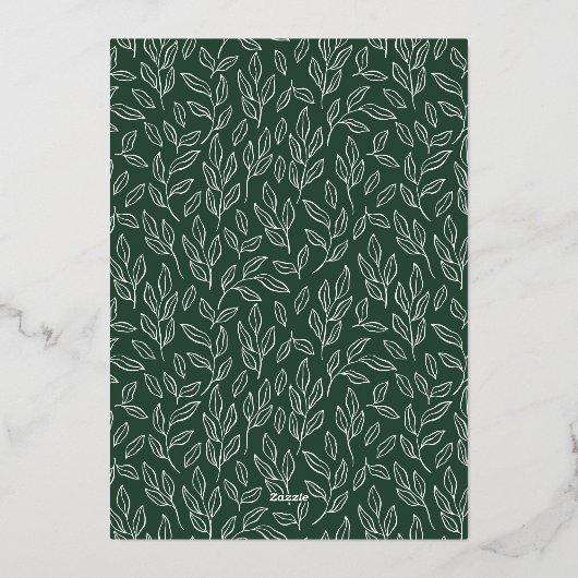 Joyful Elegance Script Photo 箔シーズンカード (裏面)