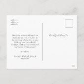 Joyful Elegant Winter Botanicals Photo シーズンポストカード (裏面)