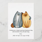 Joyful Family Holiday PhotoPop Holiday Card 箔シーズンカード (裏面)