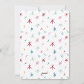 JOYFUL FAMILY PHOTO modern elegant light colorful シーズンカード (裏面)