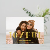 Joyful Filigreeの写真 箔シーズンカード (立ち正面)