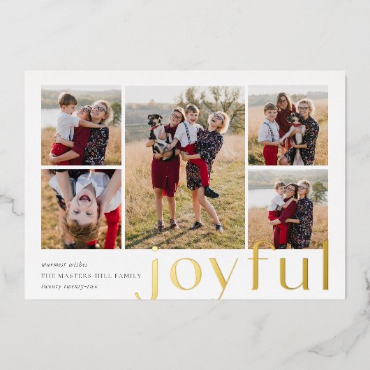 Joyful Five Photo 箔シーズンカード (正面)