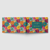 Joyful Floral Abstract Celebration ゲストブック (全面)