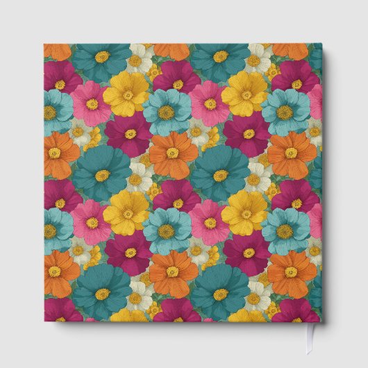 Joyful Floral Vintage Illustration ゲストブック (裏面)