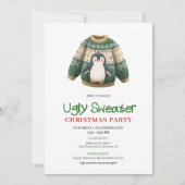 Joyful Funny Ugly Sweater Christmas Invite 招待状 (正面)