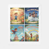 Joyful Garden Adventures for Kids & Pets フリースブランケット (正面)