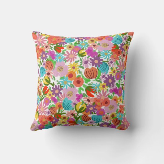 Joyful Garden Bloom クッション (裏面)