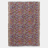 Joyful Garden Groovy スローブランケット (正面縦)