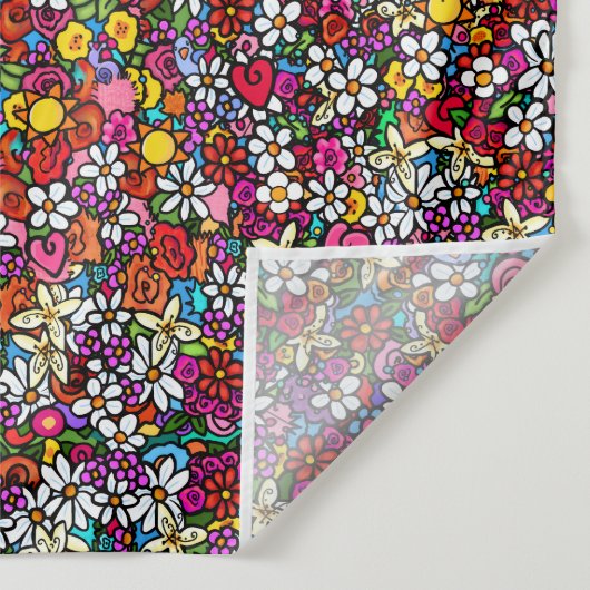 Joyful Garden Groovy  タペストリー (詳細)