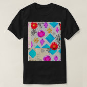 Joyful Geometric Bloom Pattern – Bubble Edition Tシャツ (デザイン正面)