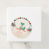 Joyful Geometric Shapesトライバルキツネありがとう フェイバータグ (インサイチュ)