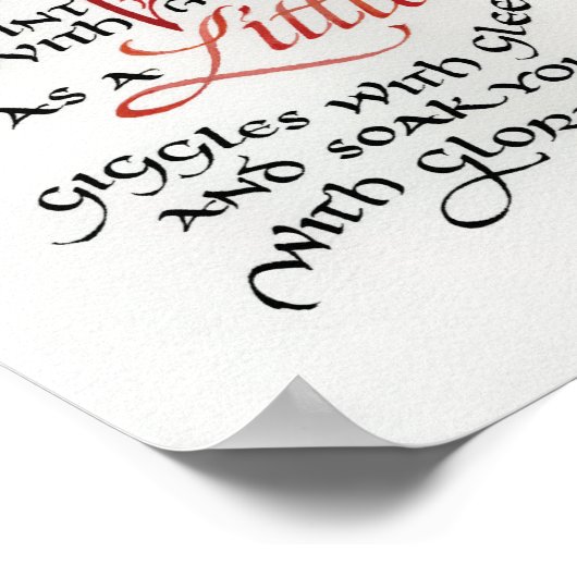 Joyful God, 20"x12.5",プリント ポスター (角)