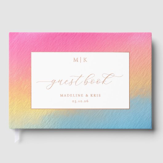 Joyful Gradient Guestbook Cover ゲストブック (正面)