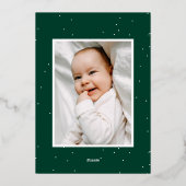 Joyful Green金ゴールドツリー2写真 箔シーズンカード (裏面)