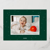 Joyful Green金ゴールドツリー2写真 箔シーズンカード (裏面)