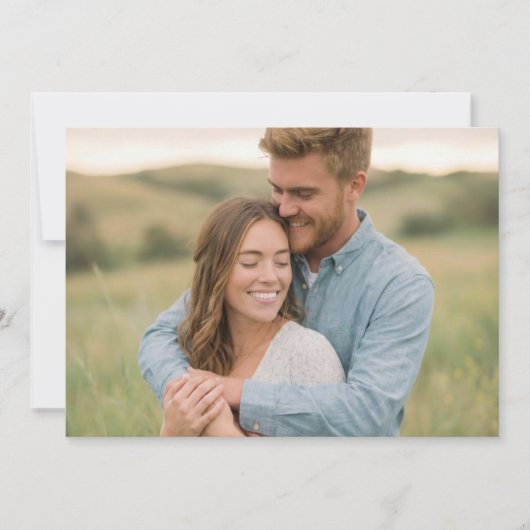 Joyful Green Natural Photo 招待状 (正面)