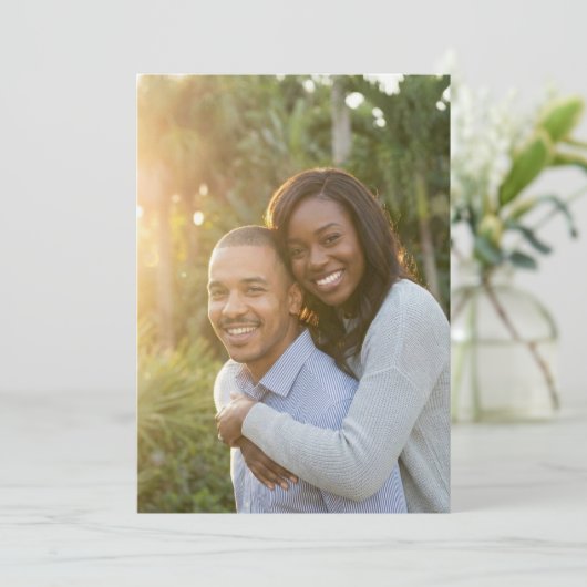 Joyful Green Outdoor Photo 招待状 (スタンド正面)