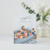 Joyful Greeting, Merry Christmas Family Photo ポストカード (スタンド正面)