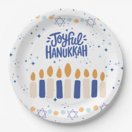 Joyful Hanukkah ペーパープレート