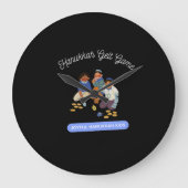 Joyful Hanukkah Kids ラージ壁時計 (正面)