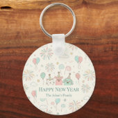 Joyful Happy New Year 2026 Keychain キーホルダー (正面)
