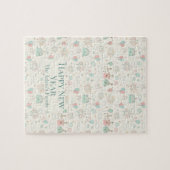 Joyful Happy New Year 2026 Kids Custom Name ジグソーパズル (横)