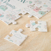 Joyful Happy New Year 2026 Kids Custom Name ジグソーパズル (側面)