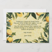 🌿🍋Joyful Harvest:スクコット賛美のカード 招待状 (裏面)