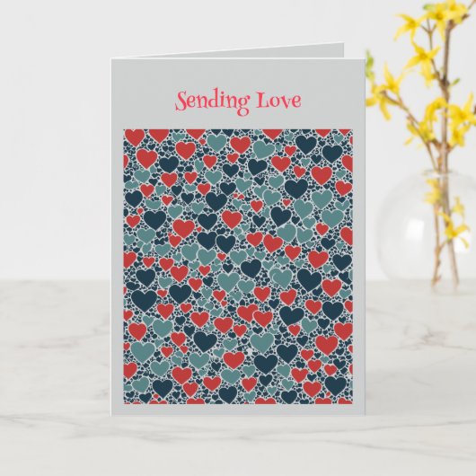 Joyful Hearts Overlapping and Interlocking カード (黄色い花)