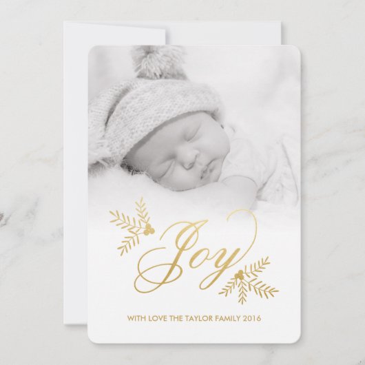 Joyful Holidayフォトカード シーズンカード (正面)