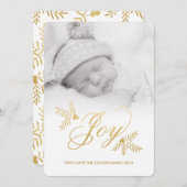 Joyful Holidayフォトカード シーズンカード (正面/裏面)