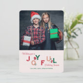 Joyful Holidayフォトカード 案内状 (スタンド正面)