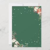 Joyful Holiday Season Winterフローラ3枚フォトカード シーズンカード (裏面)