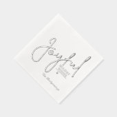 Joyful Holiday Wishes Foil Stamped Napkins 箔ナプキン (右)