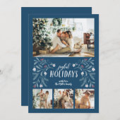 Joyful Holidaysフォトクリスマスカード シーズンカード (正面/裏面)