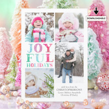 JOYFUL HOLIDAYS 4枚の写真 パステルカラー