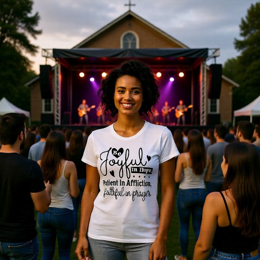 Joyful Hope Patient Affliction Faithful Prayer Tee Tシャツ