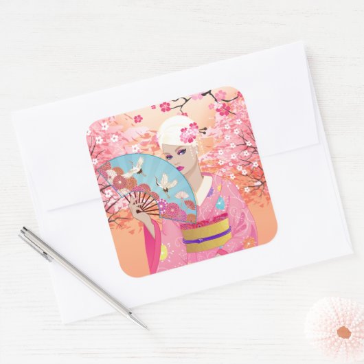 Joyful in Japan スクエアシール (封筒)