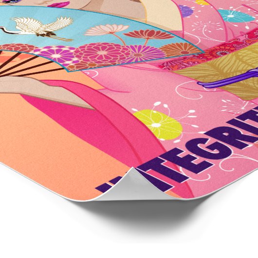 Joyful in Japan Art Print ポスター (角)