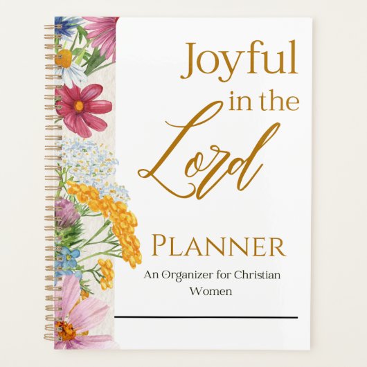 Joyful in the Lord Planner  プランナー手帳 (正面)