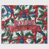 Joyful Jamboree Maximalist Holiday ラッピングペーパー (フラット)