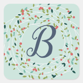 Joyful Joy Monogramシール スクエアシール