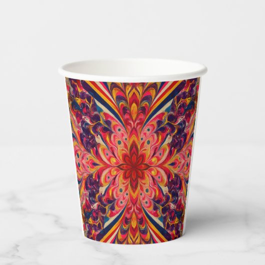 Joyful Kaleidoscope Color coffee Mug 紙コップ (裏面)